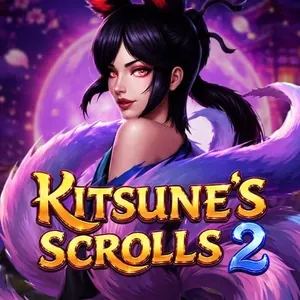 Un esprit renard aux cheveux violets sur la vignette de Kitsune's Scrolls 2