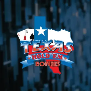 Map of Texas with a lone star, Texas Hold'em Bonus Poker